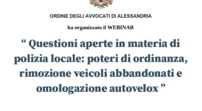Webinar “Questioni aperte in materia di polizia locale” – 22.06.2026